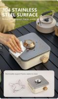 Suministros de acampada, estufa portátil de 2800W, caja de llama de alta potencia, horno, quemador de gas, picnic para acampar al aire libre - details 6