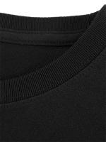 El gatito cremoso bajo el cielo estrellado 1 pieza, 100% algodón, camiseta lavada estampada, camiseta casual de temporada para hombres, camiseta de algodón de cuello redondo de manga corta, regalo de Navidad. - details 2