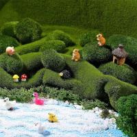Mini colchón de musgo artificial, roca, vida eterna, plantas verdes, pastizales, decoración de jardín, artesanías PA, hoteles y hogares - details 7