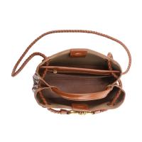 Nuevo Bolso popular Bolso de mano tejido con hebilla de cuerda de metal Bolso de hombro Bolso de mujer retro de gran capacidad átil - details 7