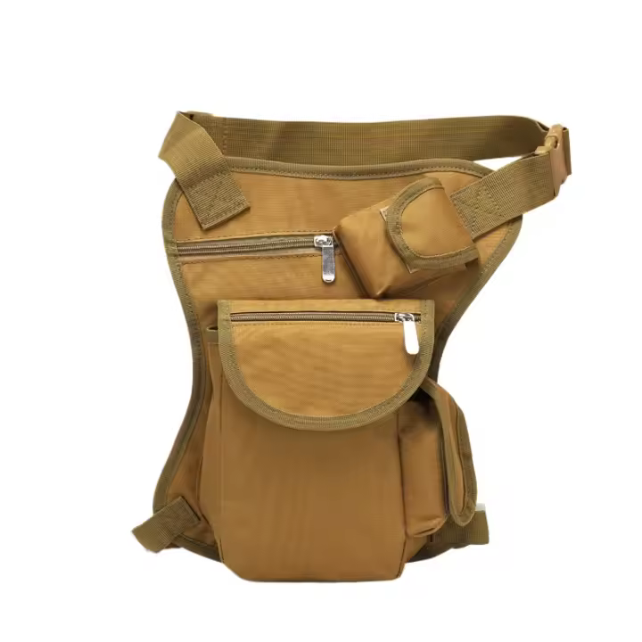 Bolsa de pierna táctica de camuflaje al aire libre entrenamiento al aire libre camping pequeña riñonera montar en montaña riñonera impermeable multifuncional - 1