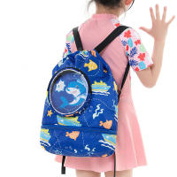 Mochila de natación para niños, bolsa de almacenamiento impermeable de dibujos animados para playa, separación húmeda y seca, equipo de natación - details 0