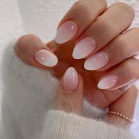 Set De 24 Uñas Postizas Cuadradas En Gradient Rosa Sencillas Y Elegantes Fashion Removibles Para Fiesta Y Uso Diario - details 2