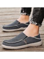 Zapatos de lona para hombre, zapatos casuales, mocasines elásticos, zapatos sin cordones para hombre, transpirables, ligeros y cómodos. - details 2