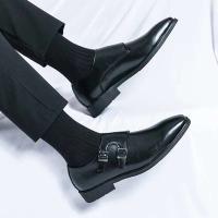 Vestido de hombre con hebilla de buey británico 2025 zapatos de cuero italianos de negocios formales de moda - details 9