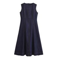 Ropa de mujer europea y americana de mezclilla sin mangas para mujer Vestido de moda delgado Midi para mujer - details 1
