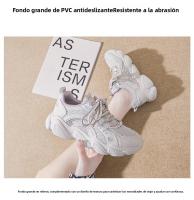 Nuevos zapatos casuales versátiles deportivos, zapatillas para correr de moda con plataforma de malla. - details 7