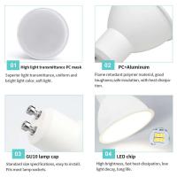 Bombillas LED GU10 de Alta Lúmen 10PCS Luz Blanca Cálida Reemplazaombillas Halógenas - details 8
