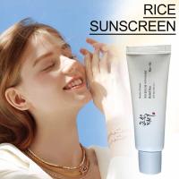 Calmante Sol Hidratante Fresco Calmante Protección Solar Calmante Protección Solar Arroz Protector Solar Crema Ligera Fórmula - details 9