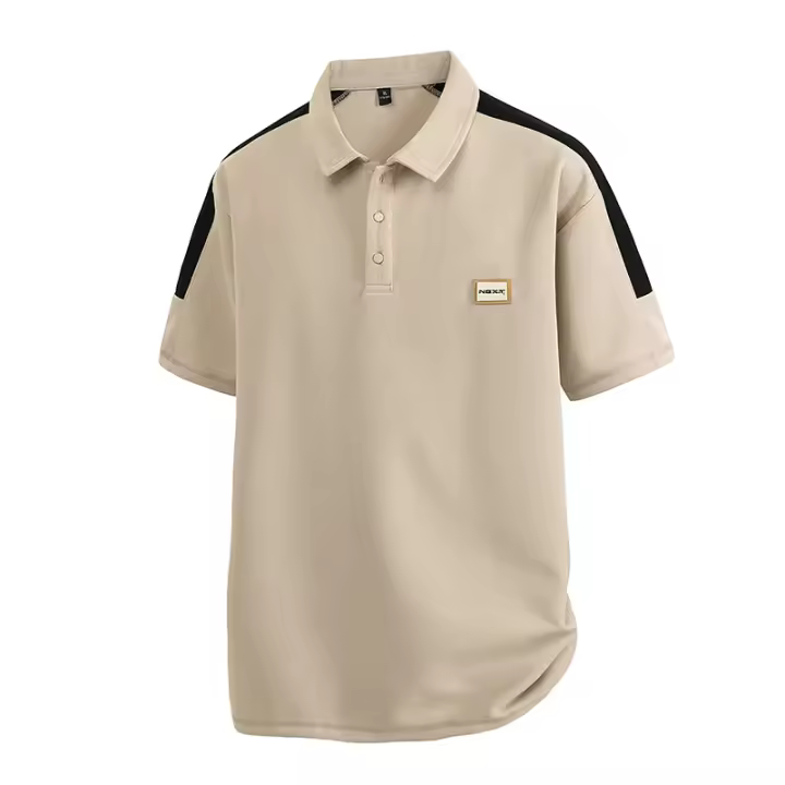 Camiseta manga corta hombre polo holgado antibacteriano adelgazante polo cómodo transpirable - 1