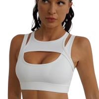 Sujetador deportivo hueco de moda para mujer, ropa deportiva de alto impacto, sujetador deportivo para Yoga y Fitness - details 4