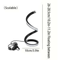 Lámpara de mesa LED USB de 5V, luz de escritorio en espiral creativa moderna, 3 colores regulables para dormitorio, sala de estar, oficina, Bar, iluminación decorativa - details 16