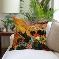 Funda de almohada con pintura al óleo Retro Vintage, pintura famosa, sin núcleo de almohada, 1 unidad - details 4
