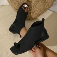 Sandalias de estilo romano con correa cruzada nueva plana cuadrada a la moda para mujer - details 1