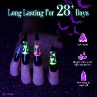 ROSALIND Esmalte de uñas en Gel, conjunto de varios colores de otoño e invierno, semipermanente UV, lámpara Led, regalo de Navidad y Halloween - details 8