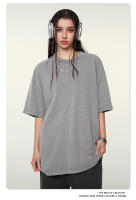 Camiseta de Hombro Caido de Alta Calidad Estilo Cajado, Manga Corta, Cuello Redondo, Algodón, Para Primavera/Verano 21 - details 2