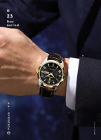 Reloj de cuarzo con correa para hombre, nuevo, luminoso, resistente al agua, de marca suiza. - details 4