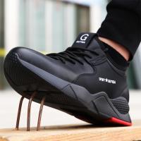 Zapatos de trabajo de seguridad con aislamiento de 6KV para hombres y mujeres, zapatos de cuero negros impermeables, zapatos de cocina antideslizantes, botas indestructibles - details 26