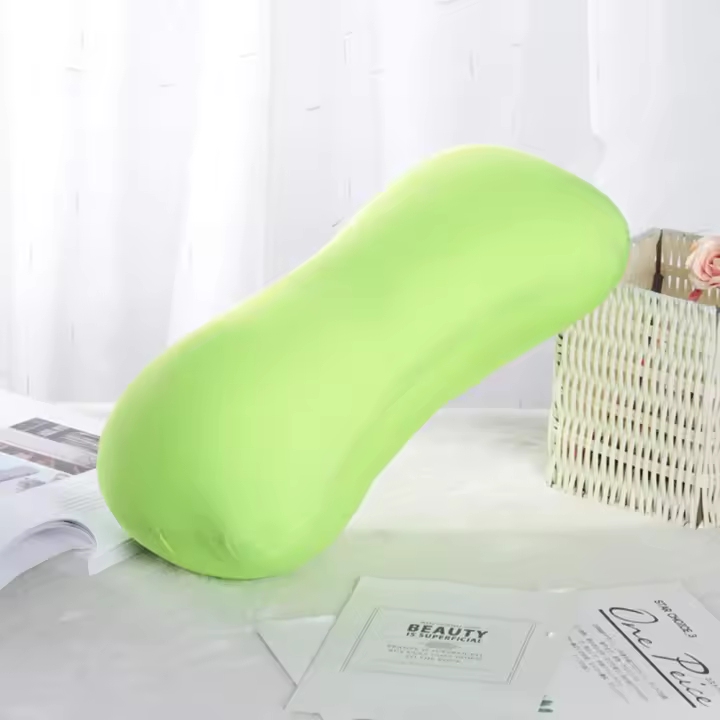 Almohada enrollable con forma de hueso de poliéster y LICRA, cojín de sofá con microcuentas súper suave lavable, almohada cómoda y acogedora, decoración de cama - 1