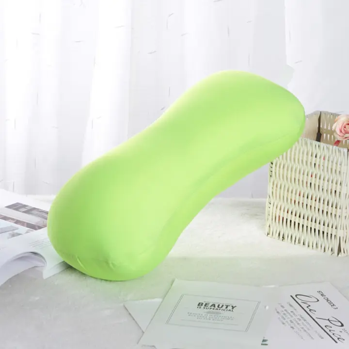 Almohada enrollable con forma de hueso de poliéster y LICRA, cojín de sofá con microcuentas súper suave lavable, almohada cómoda y acogedora, decoración de cama - 1