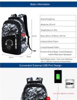 Mochila escolar de gran capacidad para niños adolescentes, morral luminoso para estudiantes universitarios - details 0