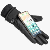 Guantes de esquí de invierno impermeables, guantes de nieve, deportes al aire libre, Snowboard, esquí, pantalla táctil, guantes de lana, antideslizantes, cálidos, dedos completos - details 4
