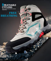 Zapatos de senderismo de cuero de alta calidad para hombre, botas de acampada resistentes al desgaste para exteriores, zapatos de Trekking, zapatillas de caza y escalada - details 12