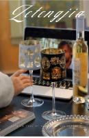 Copa de vino de alto valor, delicada uva romántica nórdica, copa de champán, revestimiento galvanizado - details 6