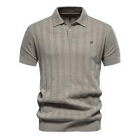 Polo de punto para hombre, manga corta y cuello vuelto, novedad - details 5