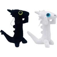 Peluche de Animales sin Dientes 10 pulgadas Negro y Blanco Regalo de Cama para Niños y Fanáticos de Pascua y Cumpleaños - details 0