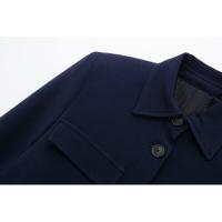BUNO- cazadora lisa a la moda para mujer, abrigo con bolsillos, cuello en V, manga larga con una hilera de botones, trajes elegantes para mujer - details 7