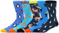 Calcetines de tubo medio para hombre y mujer, medias divertidas e informales, de algodón, coloridas, con diseño de animales de Halloween, 5 pares - details 10