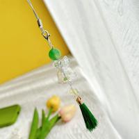 Campanilla de viento acrílica para teléfono móvil, cadena para teléfono, abalorio antipérdida, mariposa, amor, cordón colgante para teléfono Ins - details 1