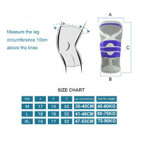 Knee Brace for Men Women Silicone Gel Spring Support Knee Pads Workout Meniscus Tear Joint Pain Relief Knee Sleeve - details 0
