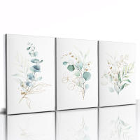 Póster de Flores Rosa Nórdicas en Lienzo 3pcs Decoración de Pared para Sala de Estar Arte de Pintura en Lienzo sin Marco para Decoración del Hogar Marca JUBEER - details 8