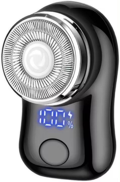 Mini Afeitadora eléctrica portátil para hombres y mujeres, maquinilla de afeitar potente de tormenta, recargable por USB C, pantalla de alimentación de batería, maquinilla de afeitar ligera para viajes, oficina y autobús - 1