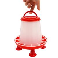 Cubo alimentador de pato y pollo de 1,5 kg con patas, fuente de comida para aves de corral, pollo, gallina, tapa con mango, suministros de riego de alimentación, nuevo - details 2