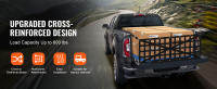 SucceBuy Red para portón trasero, 54" x 18", red de carga resistente para cama de camión, correas telescópicas ajustables, diseño reforzado cruzado, extensible y duradero, ideal para camionetas, remolques, Jeep, SUV - details 0