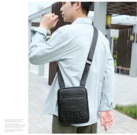 Bolso de Hombro Deportivo y de Ocio Patrón de Cocodrilo en Cuero Bolso Vertical de Moda Retro - details 16