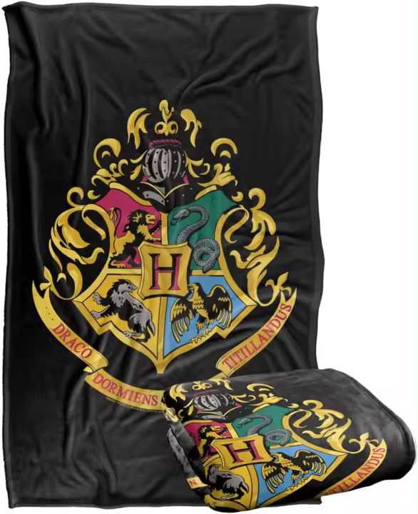Manta suave de Hogwarts de Harry Potter, manta gruesa de franela, tacto sedoso, ideal para regalo, se adapta a sofá cama, viajes, todas las estaciones - 1