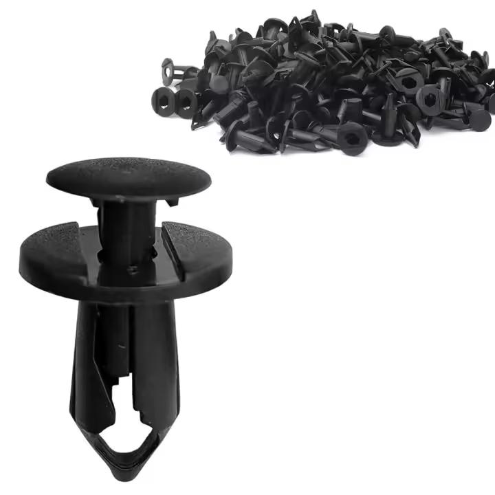 ANTAS PART 100PCS Clips de nailon Tipo de empuje Pasadores de retención de guardabarros Remaches Clip de parachoques Reemplazo para GM # 21030249, Ford. - 1