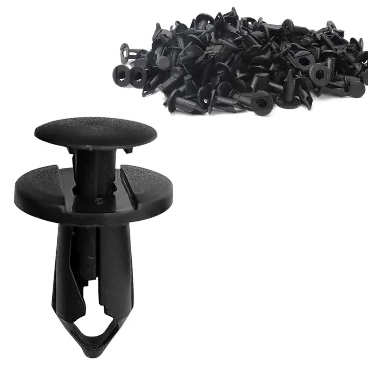ANTAS PART 100PCS Clips de nailon Tipo de empuje Pasadores de retención de guardabarros Remaches Clip de parachoques Reemplazo para GM # 21030249, Ford. - 1