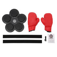 Máquina de boxeo musical electrónica montada en la pared, equipo de entrenamiento Bluetooth con guantes musicales para adultos y niños - details 1