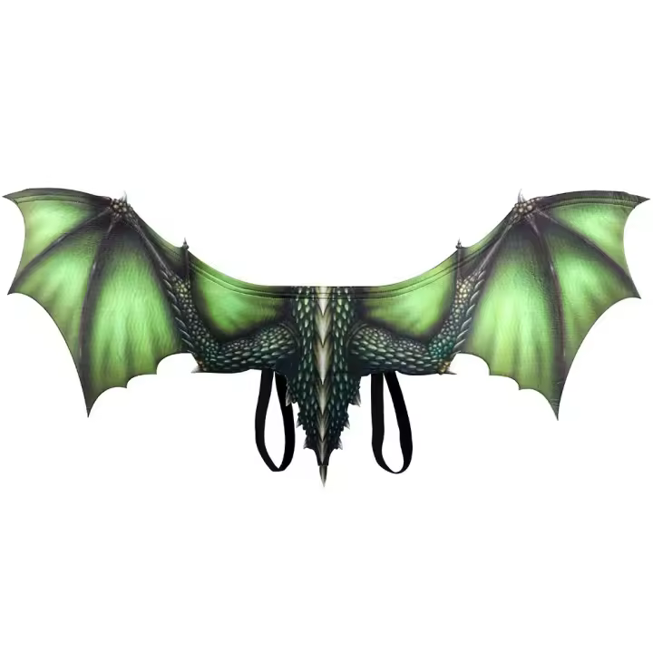 Decoración de Halloween con alas de dragón, accesorios de carnaval, disfraz de Animal, disfraz de dragón plegable, disfraz de Cosplay para adulto - 1