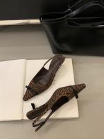 Impresionante Belleza Francés Sandalias de Tacón Alto con Estampado de Leopardo Zapatos de Mujer - details 22