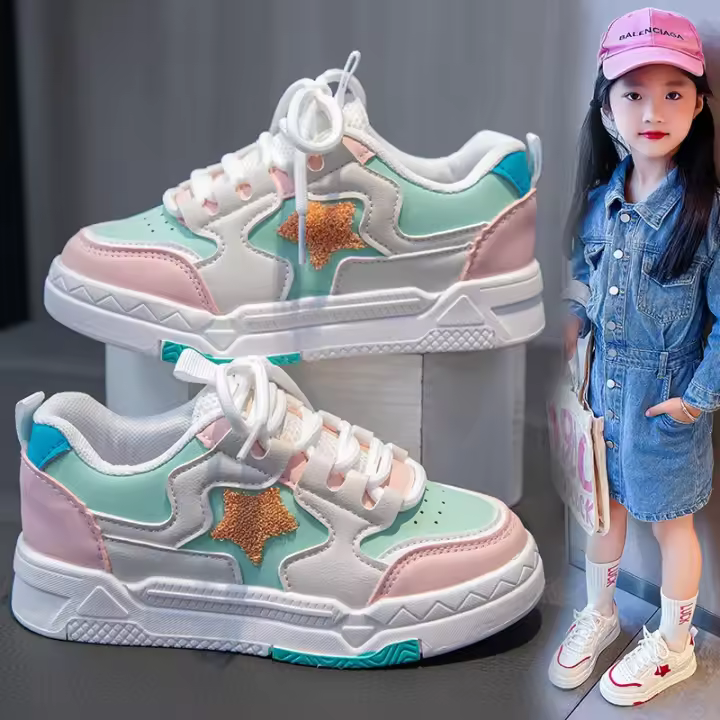 Zapatos deportivos informales ligeros para niños y niñas, suela suave, resistentes al desgaste, a prueba de polvo, 2024 - 1
