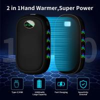 Calentadores de manos 2 en 1 recargables, 2 piezas, 5000mAh, calentador de manos eléctrico magnético, 3 niveles de calor - details 1