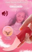 Vibrador Dildo Lengua Estimulador de Clítoris para Hombres y Mujeres Herramienta de Autoestimulación de Punto G para Sanación Sensual - details 2