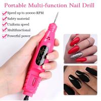 Máquina pulidora eléctrica portátil para manicura, juego de fresas, limas de uñas, brocas, removedor de esmalte de Gel, herramientas - details 7
