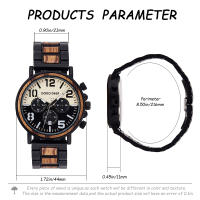Reloj de Madera para Hombre DODO DEER – Reloj de Cuarzo Multifuncional Personalizado, Estilo Clásico y Elegante - details 31